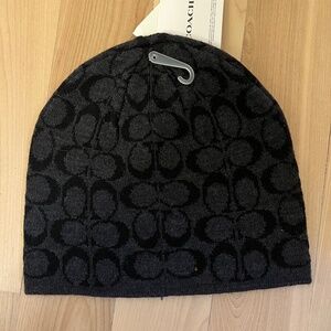 Coach signature beanie